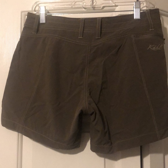 Kuhl hiking shorts - Ladies, size 6, dark taupe fabric w/ light colored stitch - Picture 3 of 6